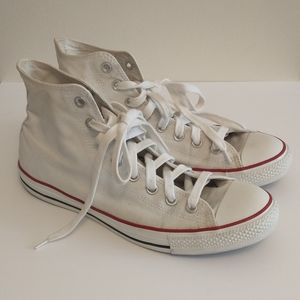 Men's White Converse Chuck Taylor All Star Hi Tops 10.5